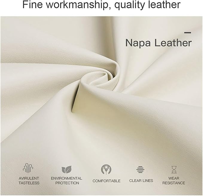 Luxury NAPPA Headrest Compatible For Mercedes Maybach S-Class Leather Lumbar Pillows Car Neck Travel Seat Cushion Support Car Accessories(Beige coffee Maybac)