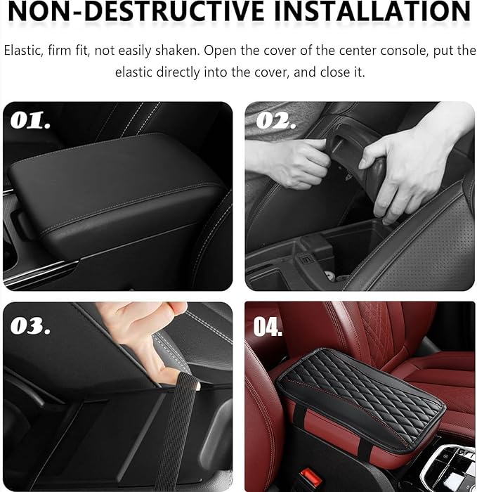 Auto Center Console Pad for Toyota Avalon(XX40)(2013-2015) Accessories Car Armrest Cushion Protects Your armrest and Feels Comfortable on Your Elbows and arms
