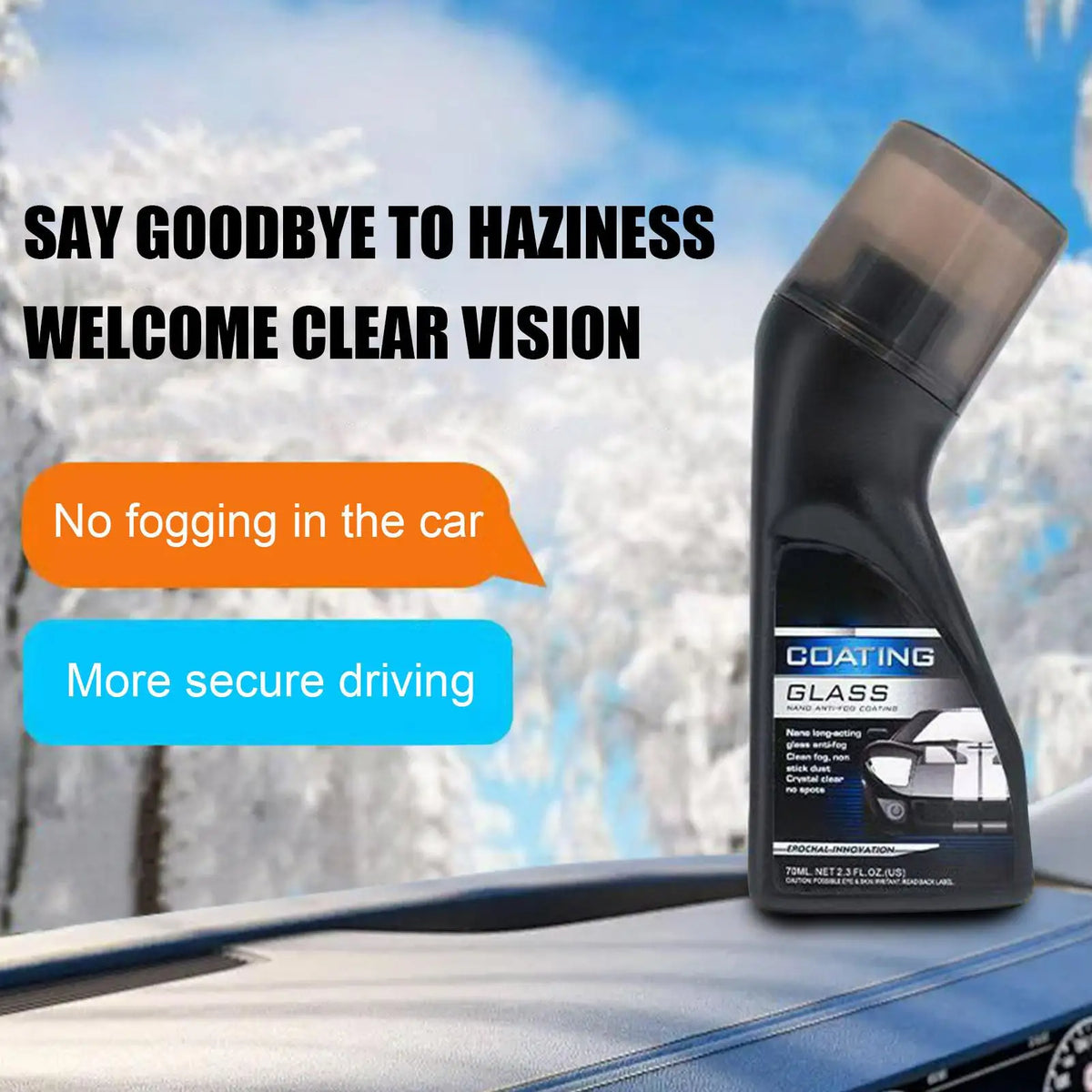 Car Glass Anti-Fog Agent – Long-Lasting Windshield Defogging Spray