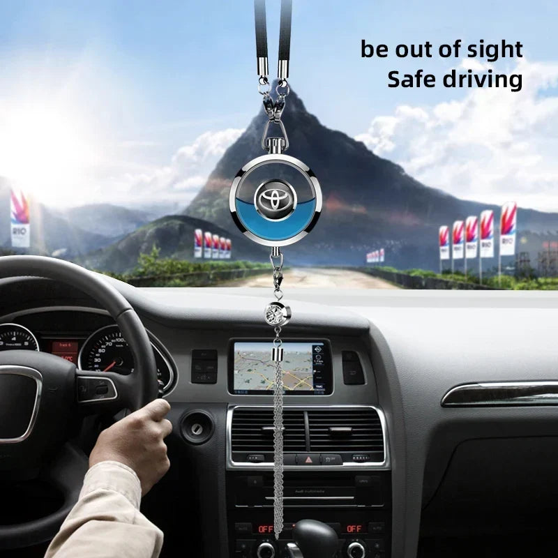 Toyota & GR Metal Lace Car Perfume Pendant Air Freshener
