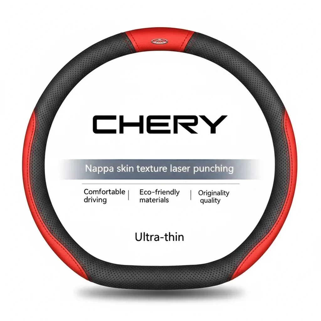 Chery Suede Leather Steering Wheel Cover